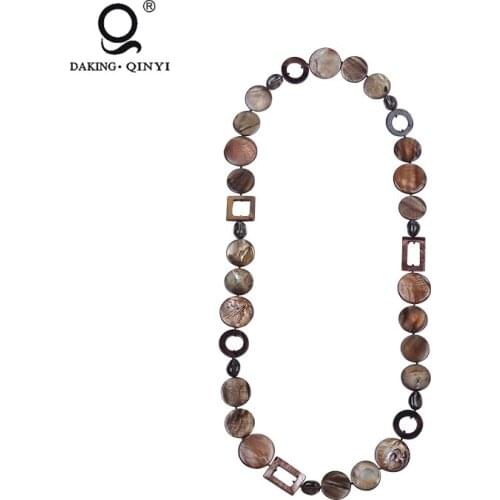 Fashionable Jewelry Handmade Resin Shell Charm Necklace For Women