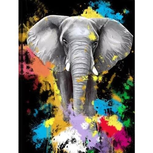 Dpsprue Full Square/Round Drill 5D DIY Diamond Painting "Animal Elephant" Diamond Embroidery Cross Stitch 3D Decor Gift HG21