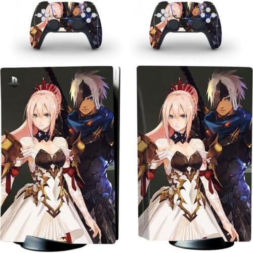 Tales of Arise PS5 Standard Disc Skin Sticker Decal Cover for PlayStation 5 Console and 2 Controllers PS5 Skin Sticker