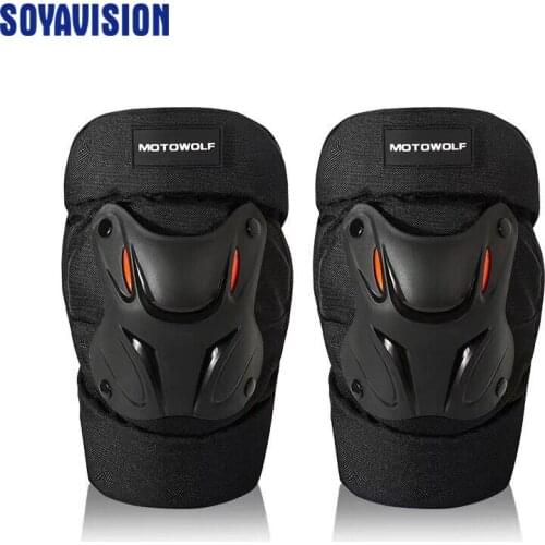New 1 Pair Motorcycle Knee Protector Scooter Motor Sport Protective Knee Guards Safety gears road Motorbike knee pads equipment