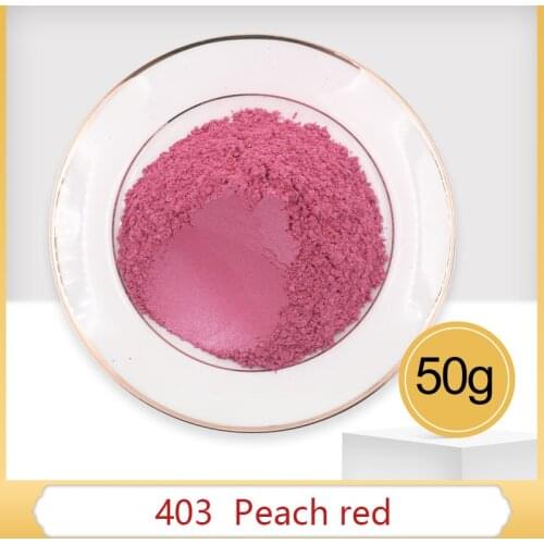 Peach Red Pearl Powder Pigment Mineral Mica Powder DIY Dye Colorant for Soap Automotive Art Crafts 5