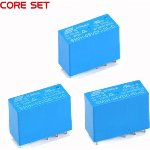 SMIH-05VDC-SL-C SMIH-12VDC-SL-C SMIH-24VDC-SL-C 05 12 24 V Relays 16A 250V 8pin A Set Of Conversion 14FH Compound type