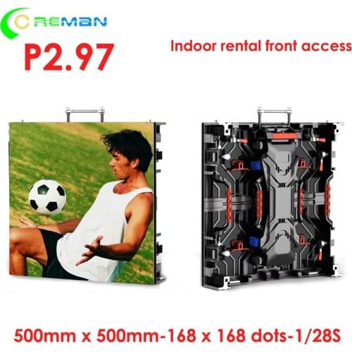 MBI5124 ICN2038S kinglight led front access full color led display panel hanging standing 10ft x 12ft led video wall