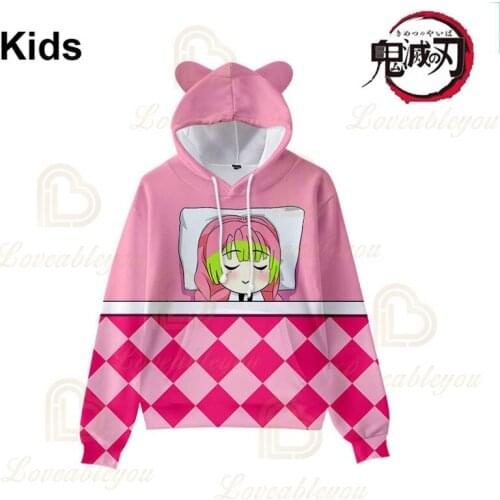 NEW Demon Slayer Men and Women Hoodies Kimetsu no Yaiba Long Sleeve Tops Teen Clothes Japen Anime 3d Harajuku Sweatshirt