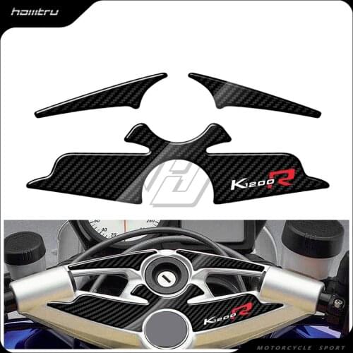 3D Carbon-look Upper Triple Yoke Defender Case for BMW K1200R Sport Version UP To 2010