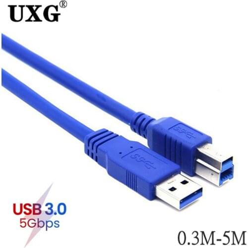 USB Printer Cable USB 3.0 Type A Male to B Male Cable for Canon Epson HP ZJiang Label Printer DAC USB Printer 0.5M-1m 3m 5m