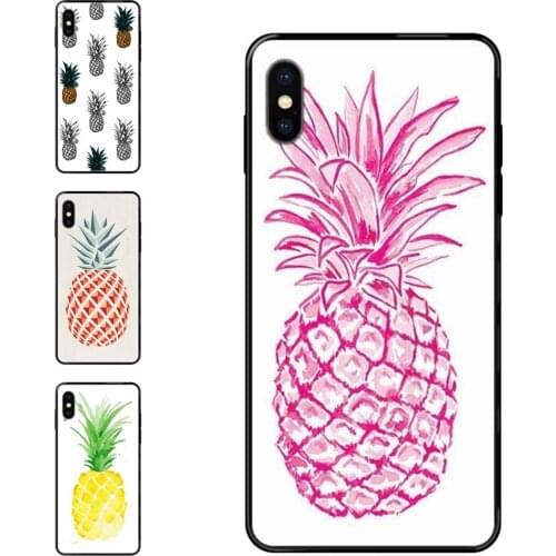 Vintage Rubber Enjoy Fruit Pineapple Pattern For Huawei Honor 20 20I 20S 10 10I 6A 7A 7X 8C 8X 9 9A 9I 9X Lite Pro Black Soft