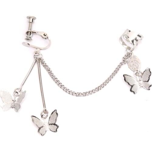 1pc Butterfly Pendant Punk Drop Harajuku Jewelry for Women Girl