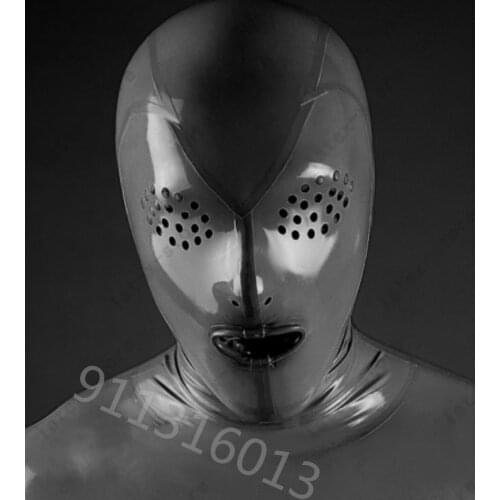 Latex Rubber Gummi Mask Hood catsuit unique bdsm bondage bdsm sex sex toys for couples bdsm hood bdsm bondage latex mask sex