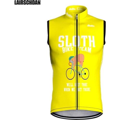 LairschDan Mens Sleeveless Cycleing Vest Maillot Sin Mangas Summer Yellow Multi Style Road Bicycle Quick-Dry Pro Cycle Gilet