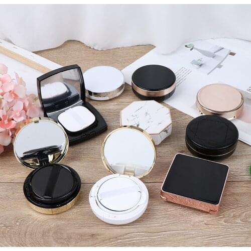1set Empty CC Cream Container Dressing Case Sponge Mirror Air Cushion Puff Box Mutli-type To Choose
