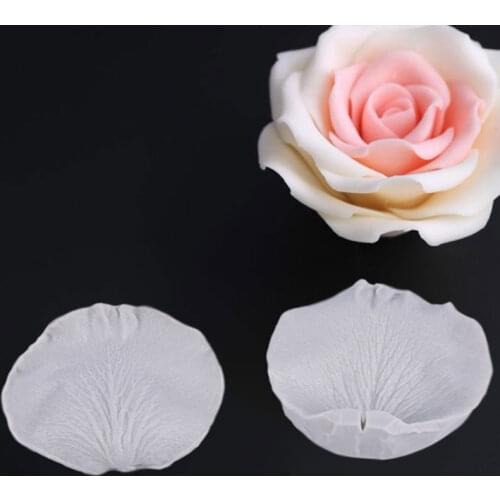 1PC New Rose Petals Veiner Sugar Tool Meridians Flower Silicone Cake Mold Sugar tool
