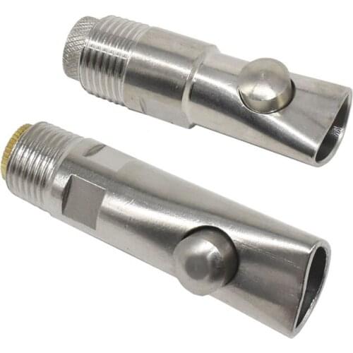 10 Pcs Livestock equipment 1/2" Thickening Stainless Steel Pig Head Nipple Drinking Fountain Pig Farming Automatic Feed Water