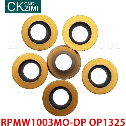10P RPMW1003MO-DP OP1325 RPMW 1003MO DP Carbide Inserts Milling Inserts Tools CNC Metal Lathe Tools Round Milling Cutter Inserts