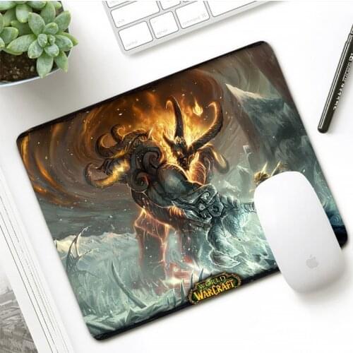 21x26cm Game Heroes Of Warcraft Mouse Pad Small Size Lock Edge Mouse Pad Durable Office Study Laptop Mat Notebook Computer Gifts