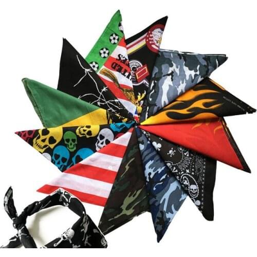 300pcs/lot new fashon Skull print hip hop bandanas/skeleton magic headband for cycling bandana