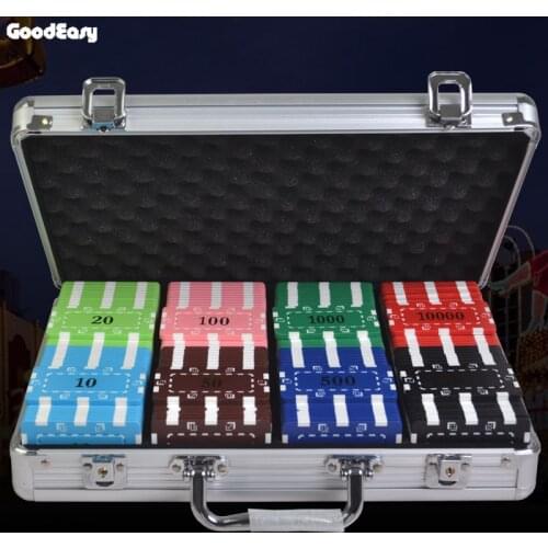 36pcs/100pcs/200pcs/LOT Square 32g ABS Poker Chips with Gilding denomination High Quality Poker Chips Sets