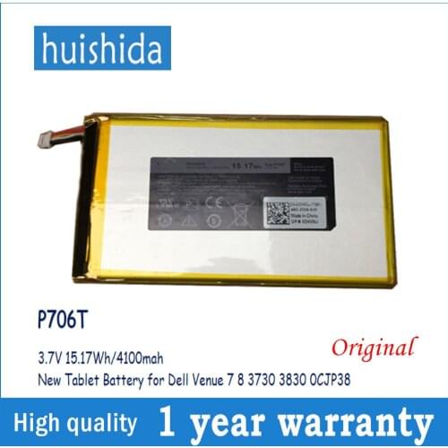 3.7V 15.17Wh P706T New original laptop battery for Dell Venue 7 8 T02D 3730 3830 0CJP38 P706T T01C T02D001 T02D002 series