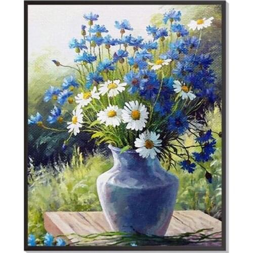 2021 New Diamond Painting Rose Purple Flower Cross Stitch 5D DIY Mosaic Embroidery Full Round Rhinestone Home Decor Accessories