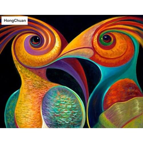 Diamond Embroidery Abstract Bird 5D DIY Diamond Painting Square/Round Diamond Inlaid Rhinestone Picture Mosaic Cross Stitch