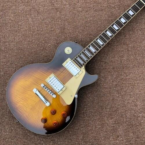 Electric guitar,Rosewood fingerboard,Maple top,Dark sunburst,High quality,Free shipping