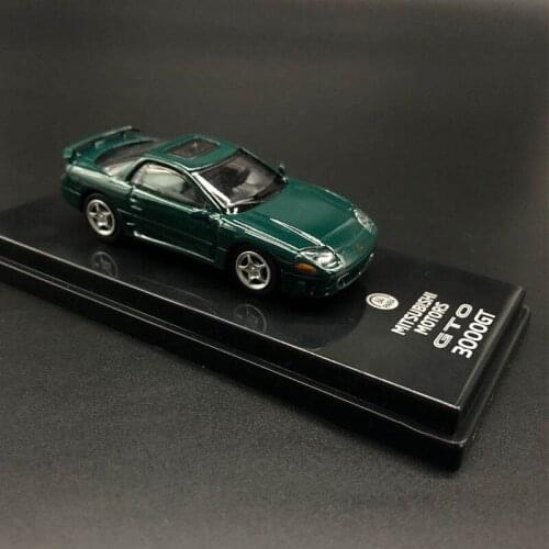 Maisto Diecast 1/64 Scale Mitsubishi 3000 Classic Green Coupe Simulation Alloy Car Model Collection Decoration Gift Hot Toys