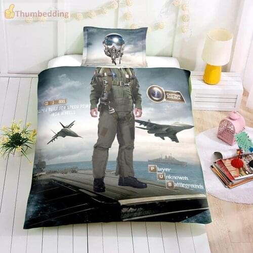 Thumbedding Popular Cartoon Pilot Bedding Set for Children Hot Selling Duvet Cover Set Decorative Bedclothes For Bedroom 3pcs