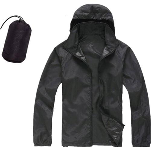 Women Men Lightweight Sun-Protective Jacket Quick Drying Anti-UV Skin Coat Outdoor Sport Hiking Waterproof Hiking Camping Jacket