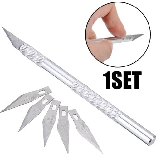 Mayitr 6 Blades Wood Carving Tools Metal Fruit Food Craft Sculpture Hobby Cutter DIY Engraving Tools