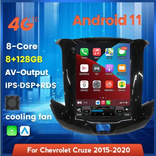 MEKEDE Newest Tesla Screen For Chevrolet CRUZE 2015 2016 2017 2018 Android 11 Car Radio GPS Navigation Wifi 4G LTE Carplay