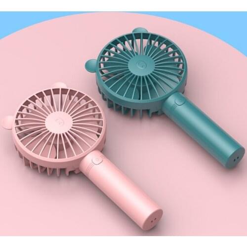 Rechargeable Students portable hand holding small office battery desktop large wind desktop can be handheld USB electric fan J03