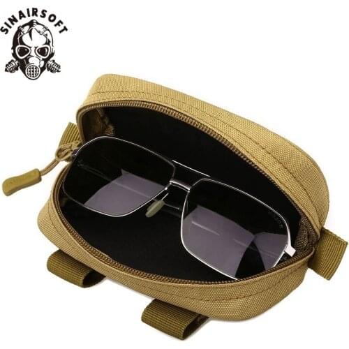Hot Tactical Glasses Bag Multi-functional Camouflage Glasses Case Outdoor Cycling Molle Clutch Hunting Waterproof Bag
