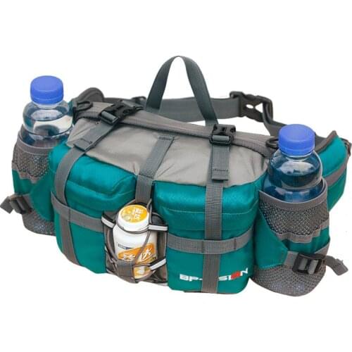 Waist Pack Bag with Shoulder Strips Hiking Camping Climbing Cycling Tactical Storage Lumbar Bag for Hunting Ski Fishing Fitness