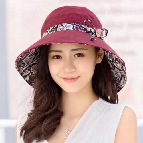 New Brand Women Sun hat Summer Hat Folding Sunscreen Anti-uv big Summer Biking Beach Hat Fashion Sun hat
