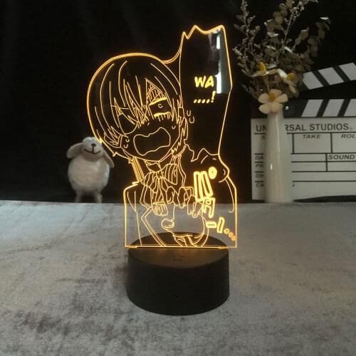 Ciel Phantomhive Led Night Light for Kids Bedroom Decor Nightlight Birthday Gift Anime Kids Room Table Lamp Black Butler