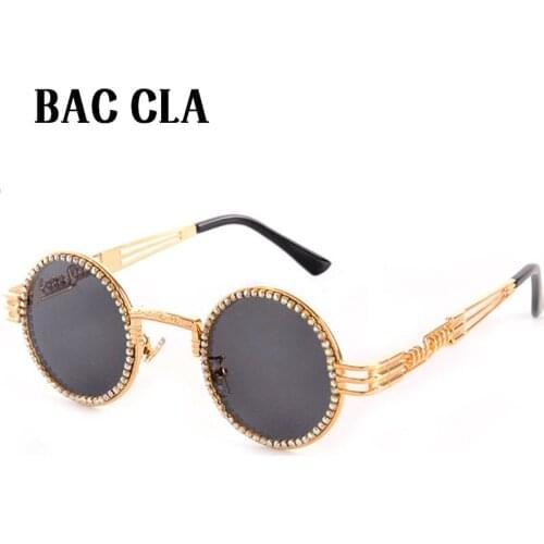 Classic Gothic Steampunk Sunglasses Sunglasses Men Ladies Brand Designer Vintage Round Glasses Fashion Driving Goggle UV400