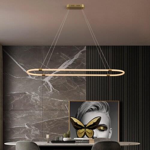 New Design Gold Modern Led Chandelier Lighting For Living Room Bedroom Bar Kitchen Hanging Lamp Pendant Lighting Fixtures