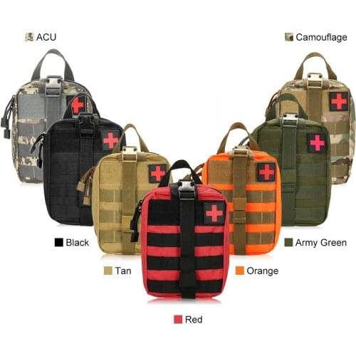 Outdoor MOLLE Medical Pouch First Aid Kit Utility Bag Emergency Survival First Responder Medic Bag
