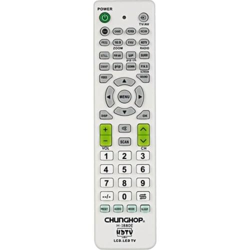 Universal Remote Control For Lg LCD LED HDTV 3DTV TV Television Sets for Samsung For Skywort for Sony CHUNGHOP H-1880E