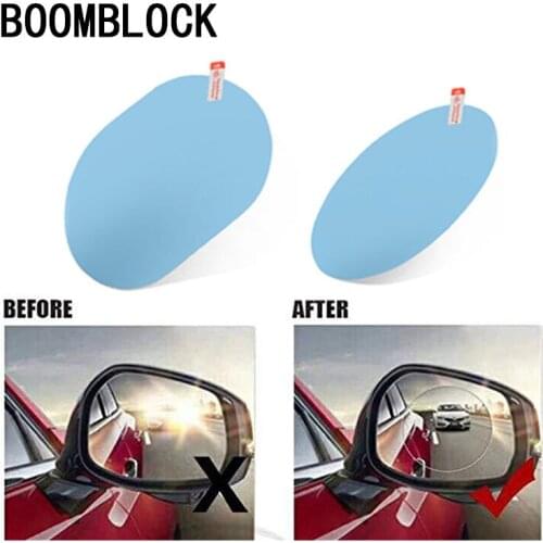 2pcs Rainproof Car Rearview Mirror Anti-fog Protective Film Stickers For Peugeot 307 407 Citroen C4 Honda Civic Accord CRV Lada