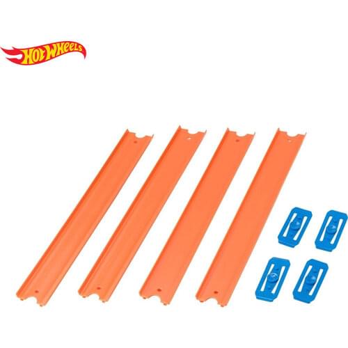 Hot Wheels 4PCS of Basic Track Assembled By Hot Wheels Toy Accessories Straight Track for Kids Car Toys Children Day Gift CCX79