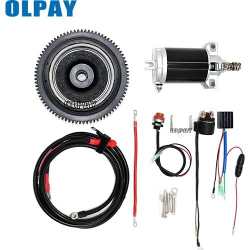 F15 4 Stroke 15HP Outboard motor Rear Control Change to Electric Start Engine Kit for Yamaha 4 stroke 15HP