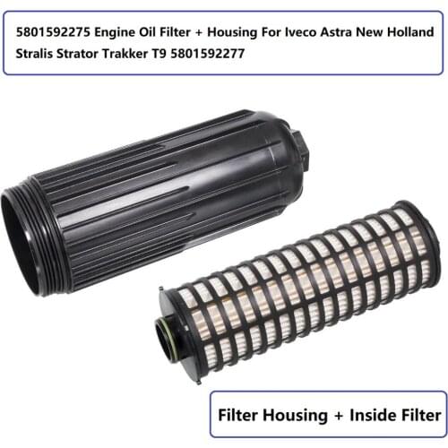5801592275 New Engine Oil Filter & Housing For Iveco Astra New Holland Stralis Strator Trakker T9 5801592277