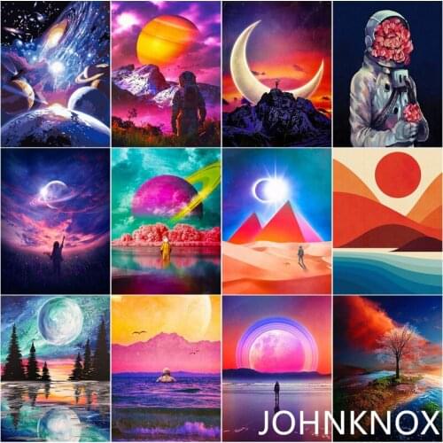 Cartoon Moon Sky Diamond Painting 5D Diy Diamond Embroidery Full Round& Square Drill Diamond Mosaic Cross Stitch Home Decor