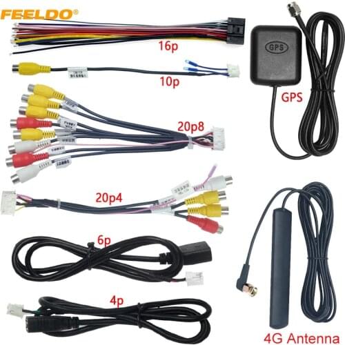FEELDO Car Head Unit Stereo Wire Harness Kits Compatible For XY AUTO Android Solution Interface #CT4919