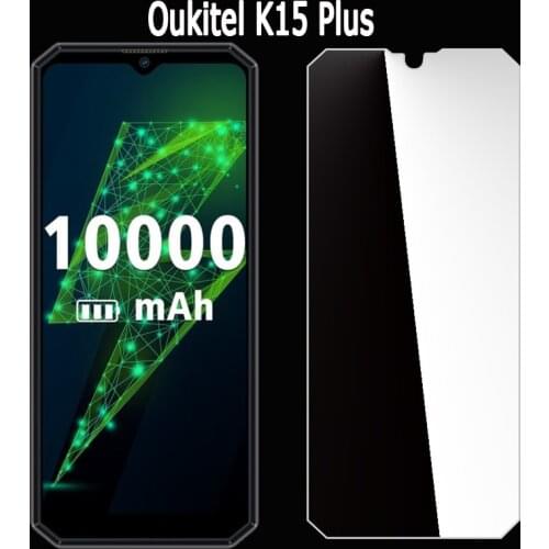 Cover For Oukitel K15 Plus Glass Screen Protection Film On Oukitel K 15 Plus 9H Premium Phone Explosion Proof Tempered Glass