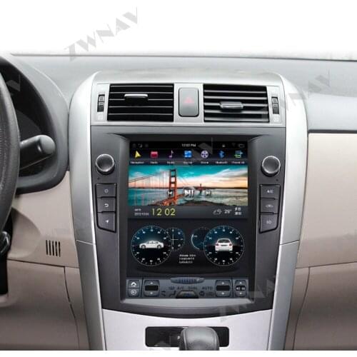 For Toyota corolla 2007-2012 10.4inch car multimedia player Android 10 car Gps navigation PX6 4+128G Tesla screen IPS