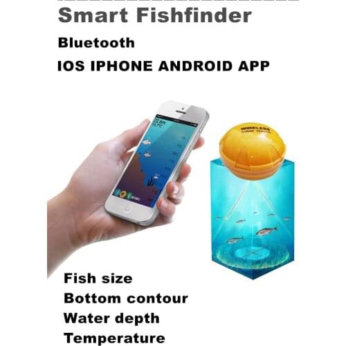 Erchang XA02 Echo Sounder Portable Wireless Fish Finder Sonar 30m/160ft Detector Fishing Alarm IOS&Android Russia Warehouse
