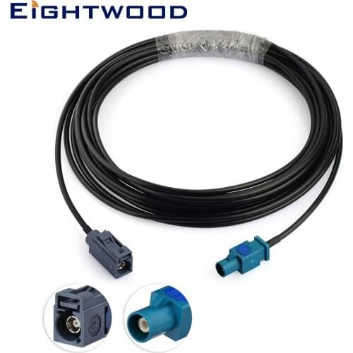 Eightwood Fakra G Jack to Fakra Z Plug Replacement Cable 500cm Antenna Conversion for Antenna DAB GPS GSM Wireless Aerial