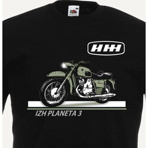 Motorcycle Motorbike Izh Planeta Classic Ussr Retro Cccp Fashion New Top Tees Novelty O-Neck Tops 80S T Shirts